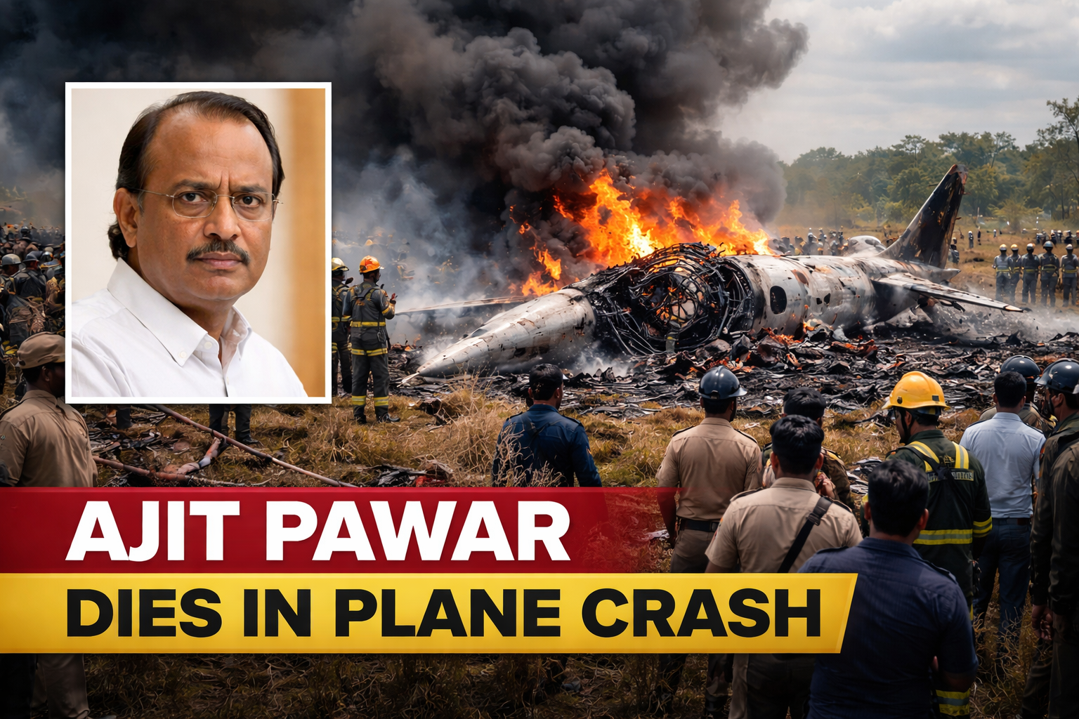 Maharashtra Deputy CM Ajit Pawar Dies in Plane Crash