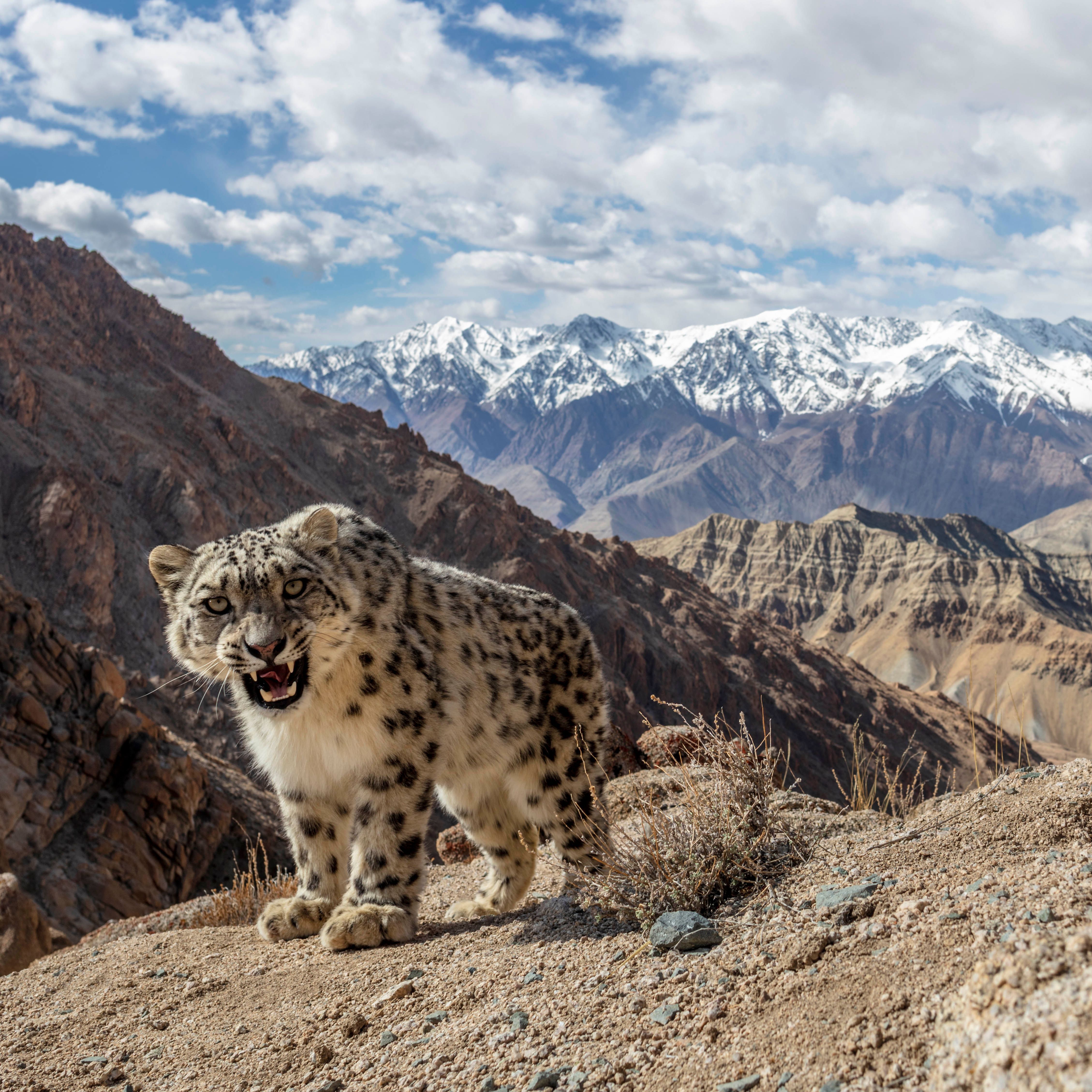 Rare Snow Leopard Hunt Captivates Wildlife Fans