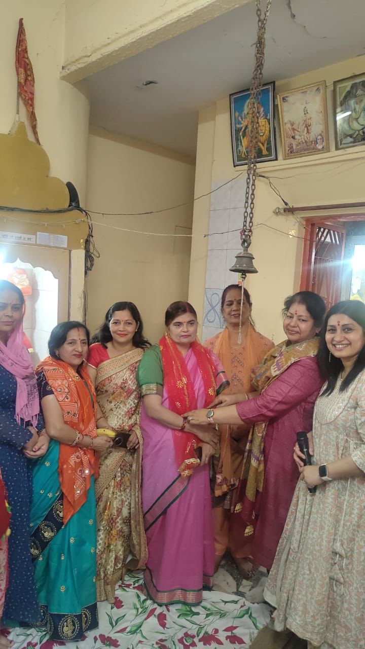 Grand Navdurga Puja and Bhajan Sandhya Held at Civil Lines RWA Durga Temple in Roorkee